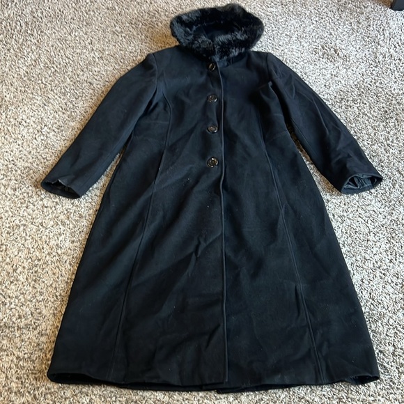 Forecaster Of Boston Wool Blend Hooded Floor Length Coat Size 16 - Picture 5 of 14